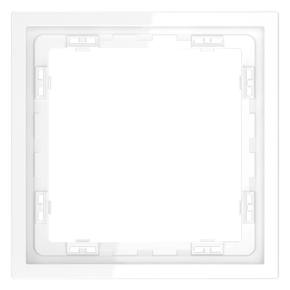 Рамка пластиковая VOLTUM S70 на 1 пост, (белый глянцевый) VLS100101