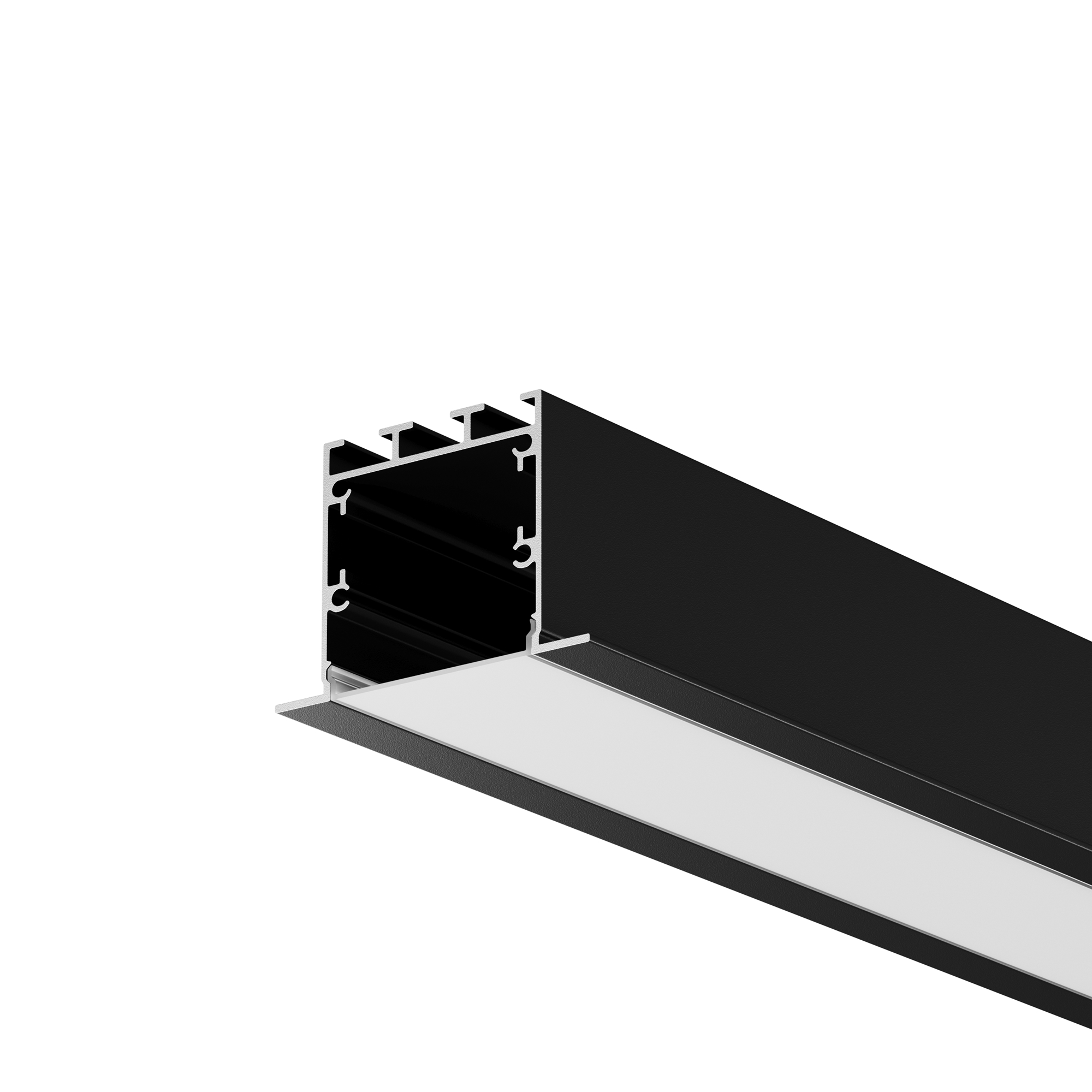 Алюминиевый профиль встраиваемый с накладным фланцем Maytoni ALM-5035T-B-2M 632012