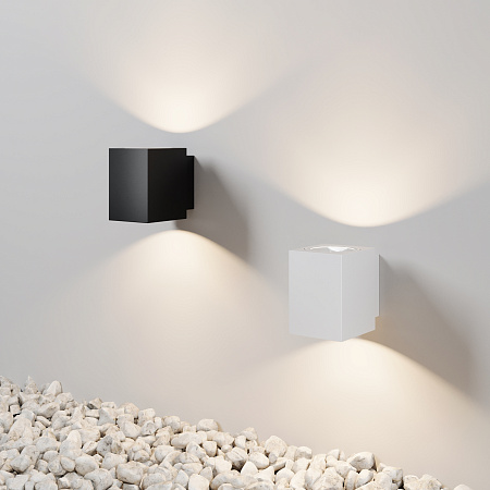 Уличный настенный светодиодный светильник Maytoni Block O507WL-L10B3K