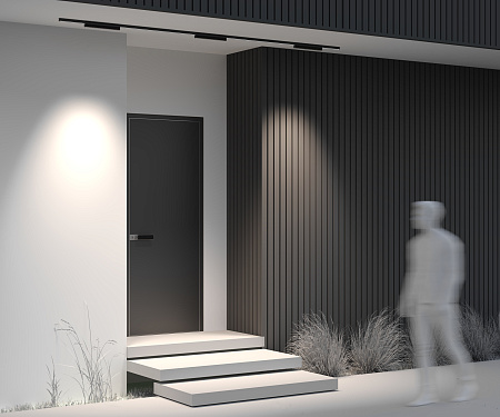 Уличный трековый мангитный светодиодный светильник Maytoni Exility IP Points O-TR02-2-S-18WB4K