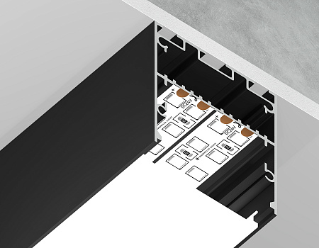 Профиль для ленты до 33мм 42*45мм ILLUMINATION GP3050BK