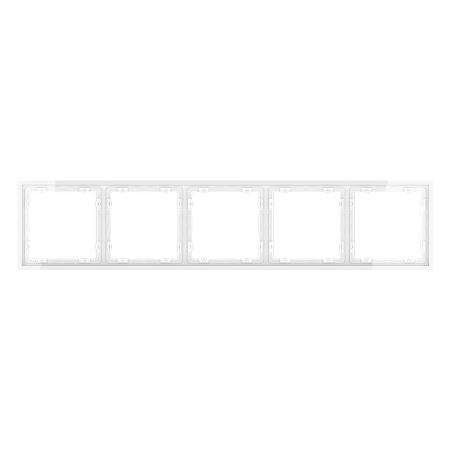 Рамка пластиковая VOLTUM S70 на 5 постов, (белый глянцевый) VLS100501 Рамка пластиковая VOLTUM S70 на 5 постов, (белый глянцевый) VLS100501