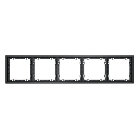 Рамка пластиковая VOLTUM S70 на 5 постов, (графит) VLS100507