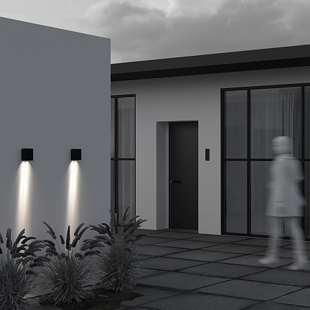 Уличный настенный светодиодный светильник Maytoni Shell O505WL-L6B3K