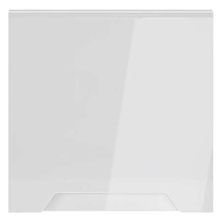 Накладка для розетки с заземлением, защитными шторками и крышкой Voltum S70 (белый глянцевый) VLS000801