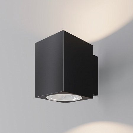 Уличный настенный светодиодный светильник Maytoni Block O507WL-L10B3K