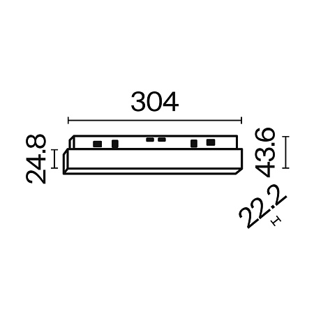 Трековый магнитный светодиодный светильник Maytoni Exility Basis TR030-4-12WTW-DD-B