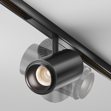 Трековый магнитный светодиодный светильник Maytoni Exility X Focus Zoom TR244-4-12WTW-DSZ-B