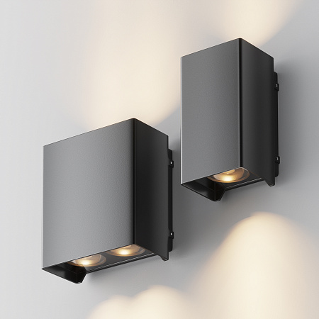 Уличный настенный светодиодный светильник Maytoni Shell O570WL-L10B3K