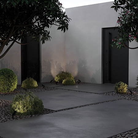 Уличный грунтовый светодиодный светильник Maytoni Bern O050FL-L2GF3K