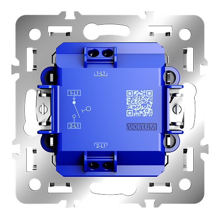 Механизм выключателя с самовозвратом одноклавишного 10А Voltum S70 VLS0106M