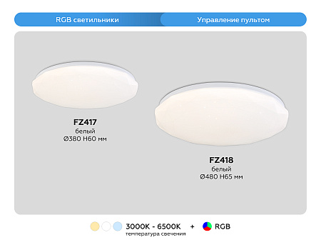 Светильник потолочный светодиодный Ambrella light FZ417