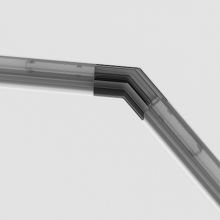 Угол для соединения 135° встраиваемого однофазного шинопровода Maytoni Gravity TRA010CLO-42B