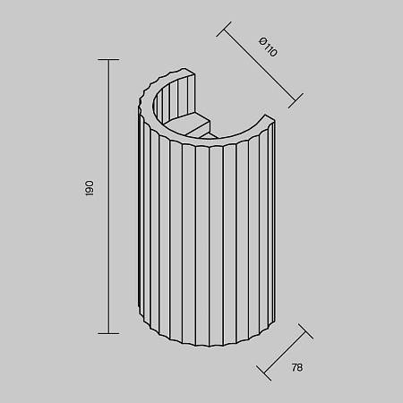 Светильник настенный Maytoni Parma C124WL-GU10-02-W Светильник настенный Maytoni Parma C124WL-GU10-02-W