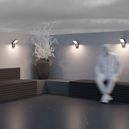 Уличный светильник светодиодный на стену Maytoni Paso O595WL-L12B3K Уличный светильник светодиодный на стену Maytoni Paso O595WL-L12B3K