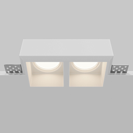 Светильник встраиваемый Maytoni Gyps Modern DL131-GU10-02-W