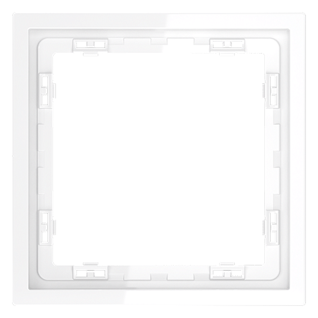 Рамка пластиковая VOLTUM S70 на 1 пост, (белый глянцевый) VLS100101