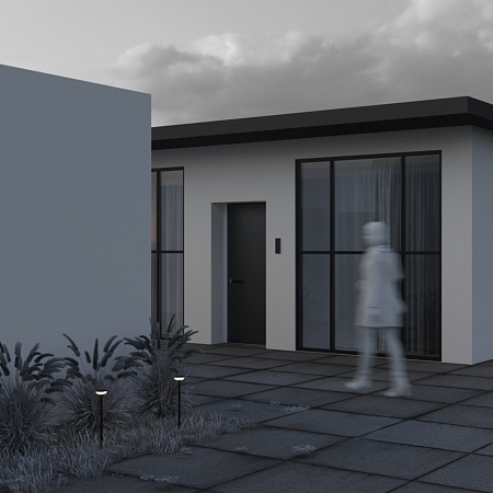 Уличный грунтовый светодиодный светильник Maytoni Stake O503FL-L4B3K1