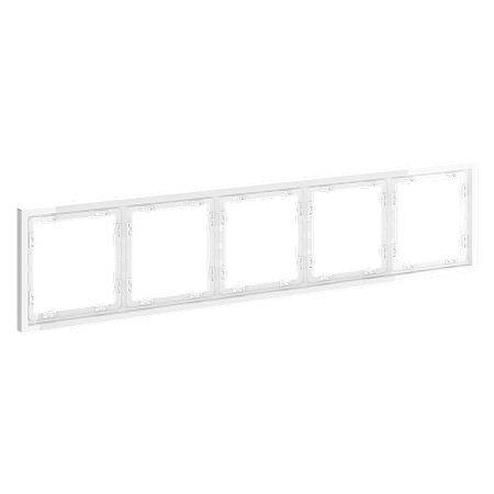 Рамка пластиковая VOLTUM S70 на 5 постов, (белый глянцевый) VLS100501 Рамка пластиковая VOLTUM S70 на 5 постов, (белый глянцевый) VLS100501