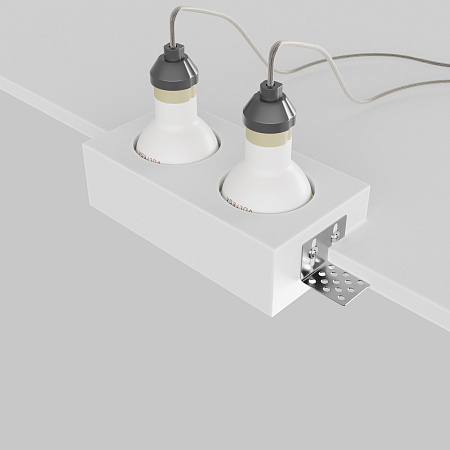 Светильник встраиваемый Maytoni Gyps Modern DL131-GU10-02-W