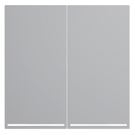 Клавиши для выключателя/переключателя двухклавишного с подсветкой Voltum S70 (серый) VLS000416 Клавиши для выключателя/переключателя двухклавишного с подсветкой Voltum S70 (серый) VLS000416