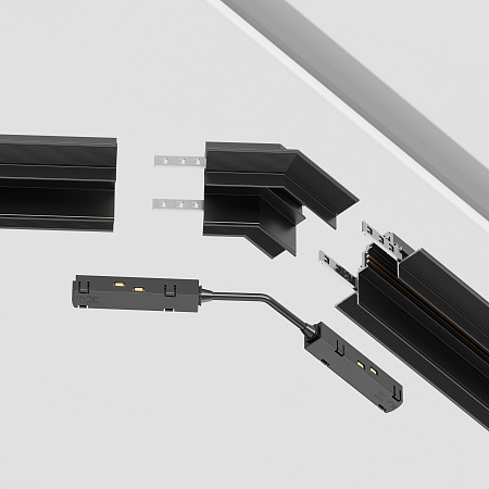 Угол для соединения 135° встраиваемого однофазного шинопровода Maytoni Gravity TRA010CLO-42B