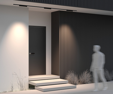 Уличный трековый мангитный светодиодный светильник Maytoni Exility IP Points O-TR02-2-S-18WB3K