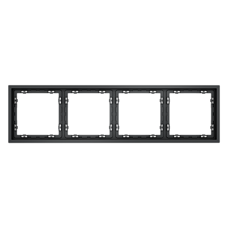 Рамка пластиковая VOLTUM S70 на 4 поста, (графит) VLS100407