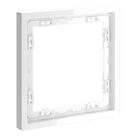 Рамка пластиковая VOLTUM S70 на 1 пост, (белый глянцевый) VLS100101