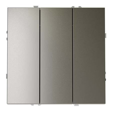 Выключатель встраиваемый VOLTUM S70 трехклавишный (шелк) VLS030104