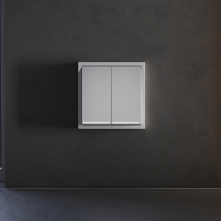 Клавиши для выключателя/переключателя двухклавишного с подсветкой Voltum S70 (серый) VLS000416 Клавиши для выключателя/переключателя двухклавишного с подсветкой Voltum S70 (серый) VLS000416