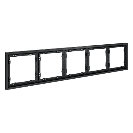 Рамка пластиковая VOLTUM S70 на 5 постов, (графит) VLS100507