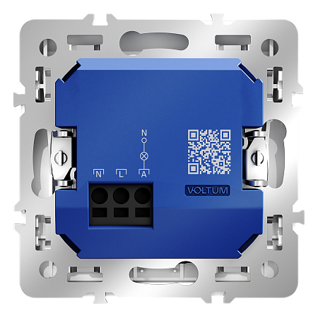 Выключатель встраиваемый карточный 16А Voltum S70 (белый глянцевый) VLS010701