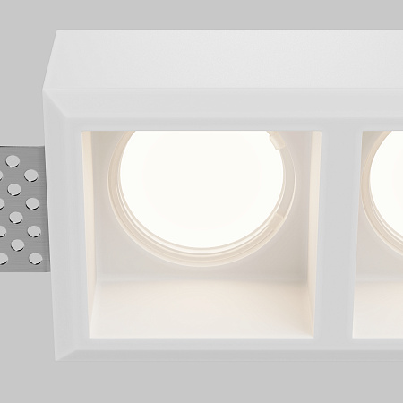 Светильник встраиваемый Maytoni Gyps Modern DL131-GU10-02-W