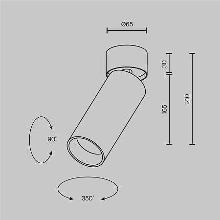 Спот светодиодный Maytoni FOCUS LED C055CL-L20W2.7-3-4K-M-B