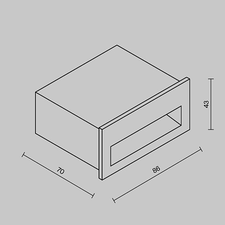 Подсветка для лестниц Maytoni Futo O512SL-L3B3K