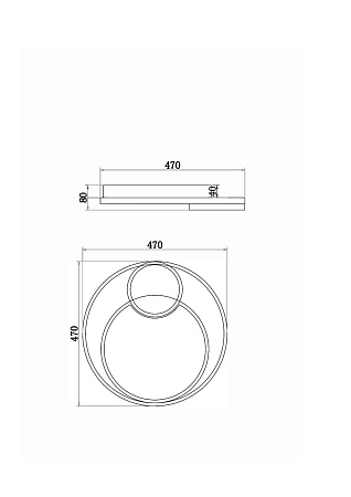 Светильник настенно-потолочный светодиодный Freya Nation Market FR10028CL-L80W Светильник настенно-потолочный светодиодный Freya Nation Market FR10028CL-L80W