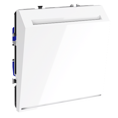 Выключатель встраиваемый карточный 16А Voltum S70 (белый глянцевый) VLS010701