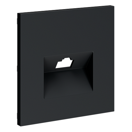 Накладка для розетки компьютерной RJ45 кат.6 Voltum S70 (графит) VLS001307