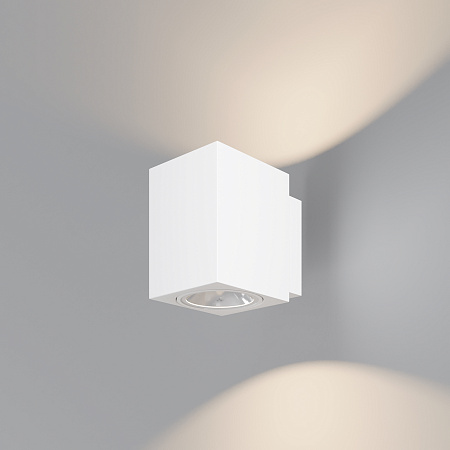 Уличный настенный светодиодный светильник Maytoni Block O507WL-L10W3K