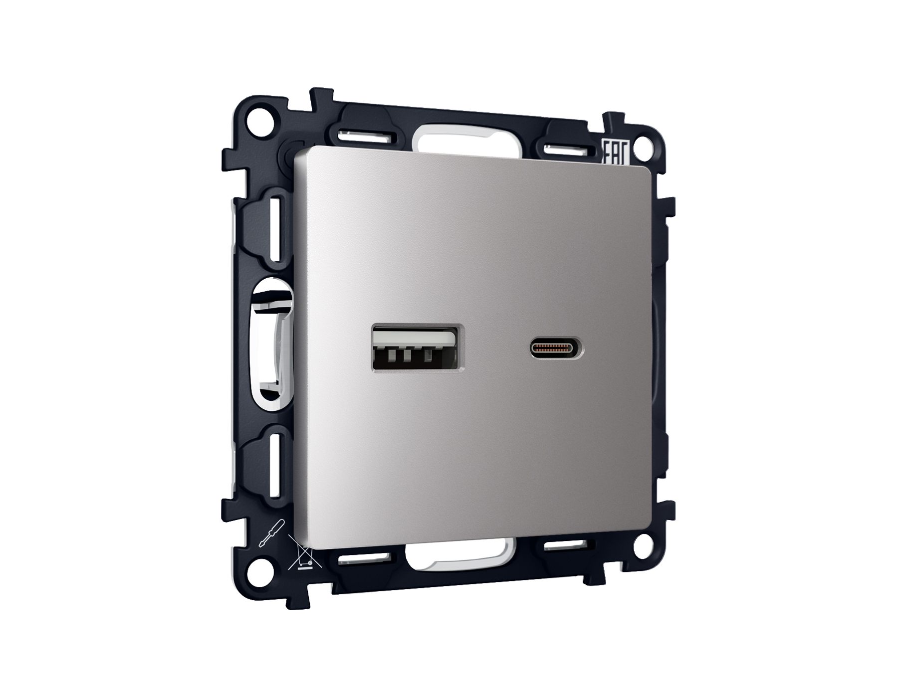 Комплект механизма розетки Ambrella Volt ALFA MA511010
