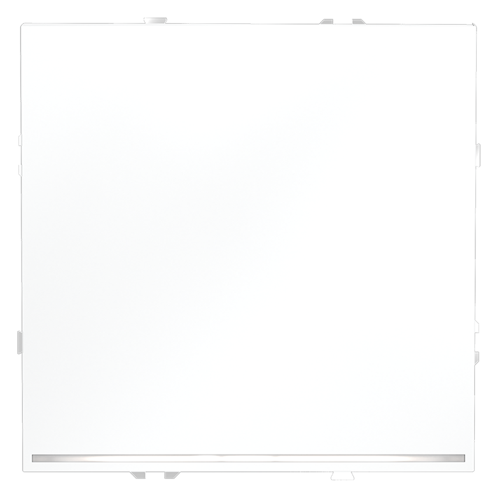 Проходной переключатель встраиваемый VOLTUM S70 одноклавишный с подсветкой (белый матовый) VLS010402