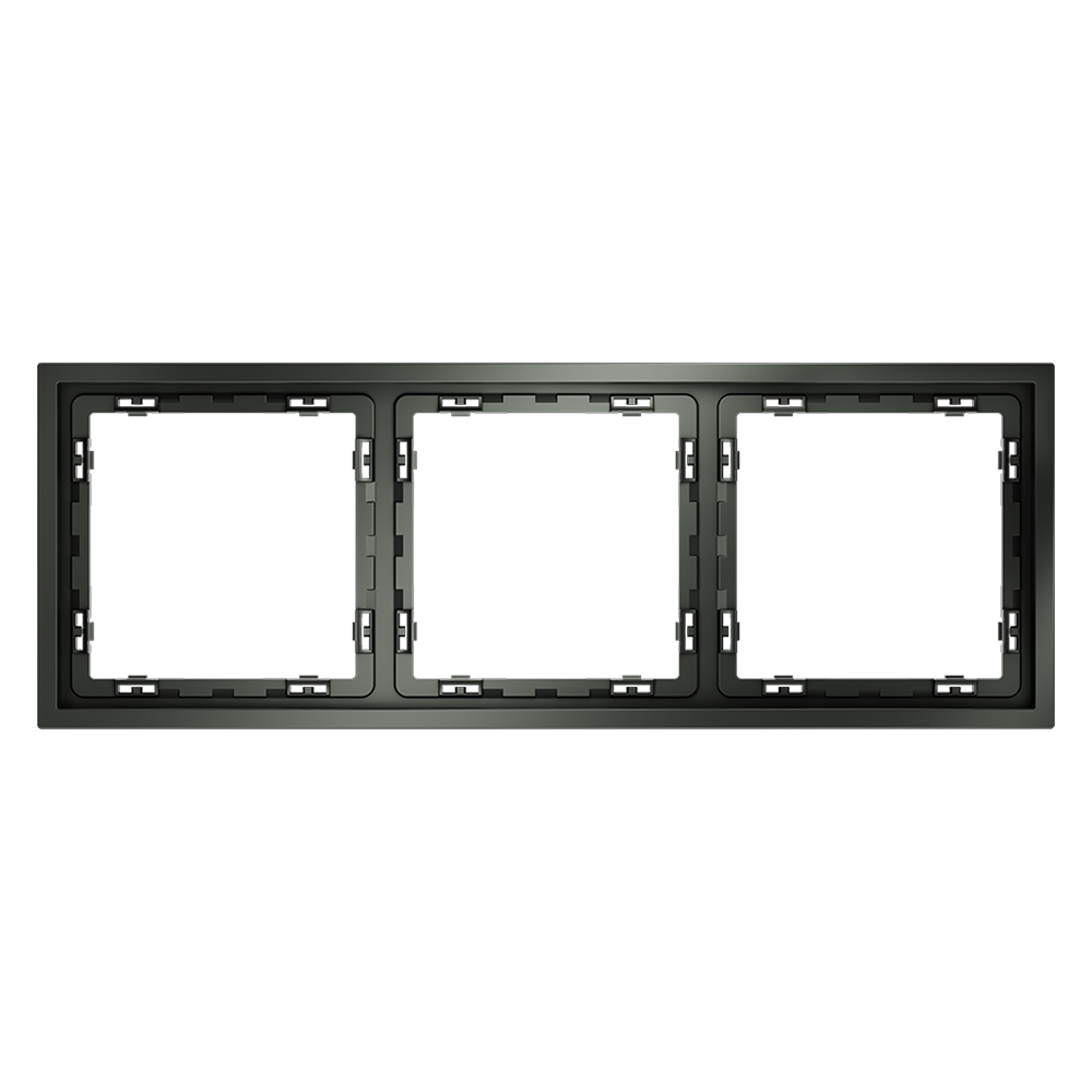 Рамка пластиковая VOLTUM S70 на 3 поста, (титан) VLS100306