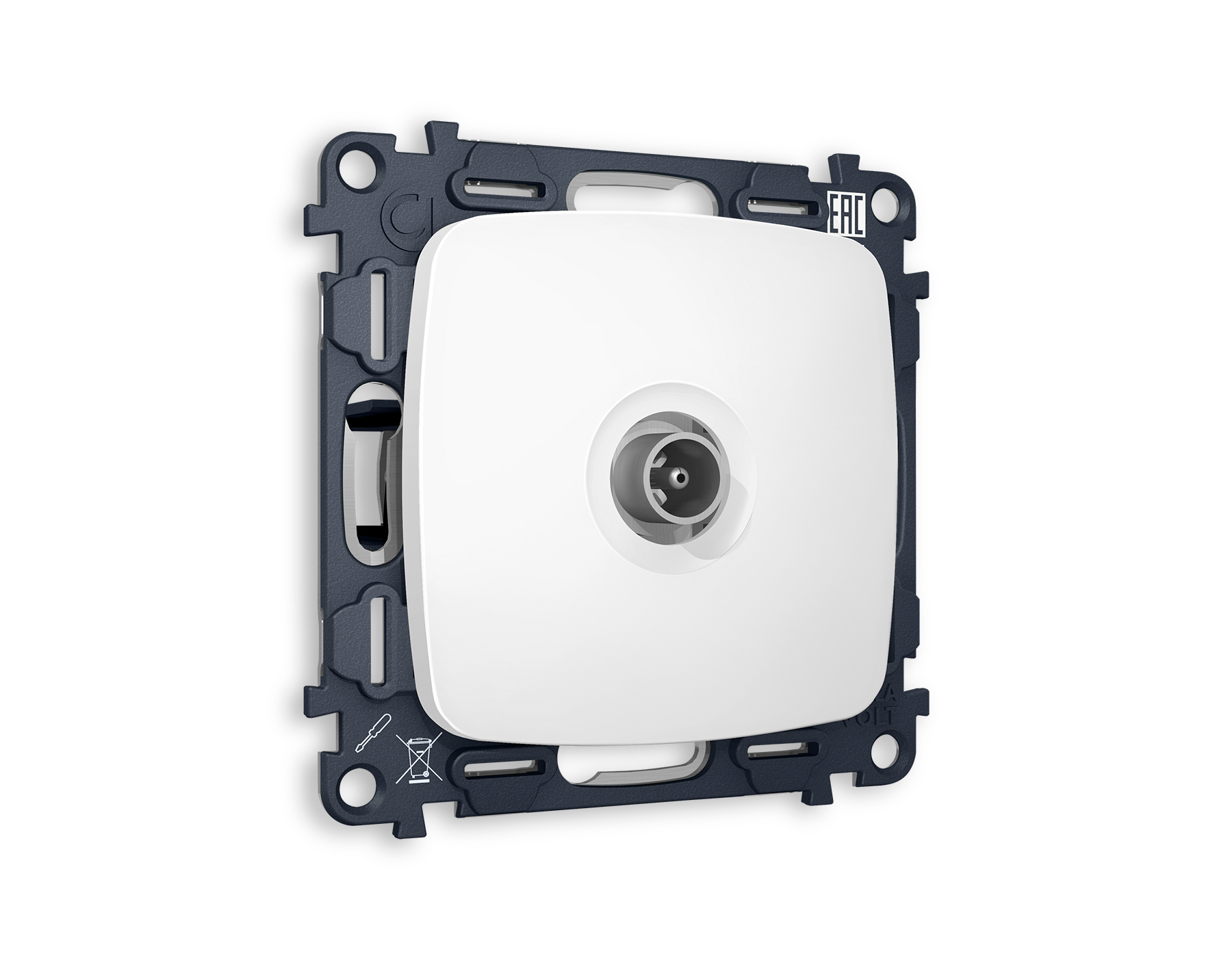 Комплект механизма TV розетки оконечной Ambrella Volt OMEGA MO133010