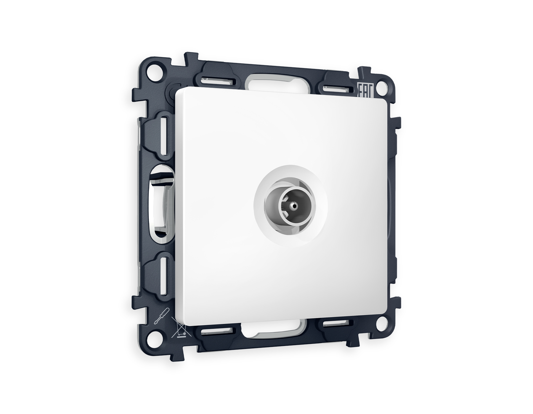 Комплект механизма TV розетки оконечной Ambrella Volt ALFA MA133010