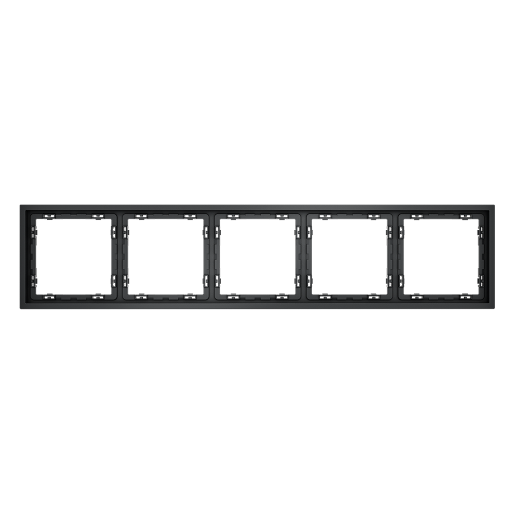 Рамка пластиковая VOLTUM S70 на 5 постов, (графит) VLS100507