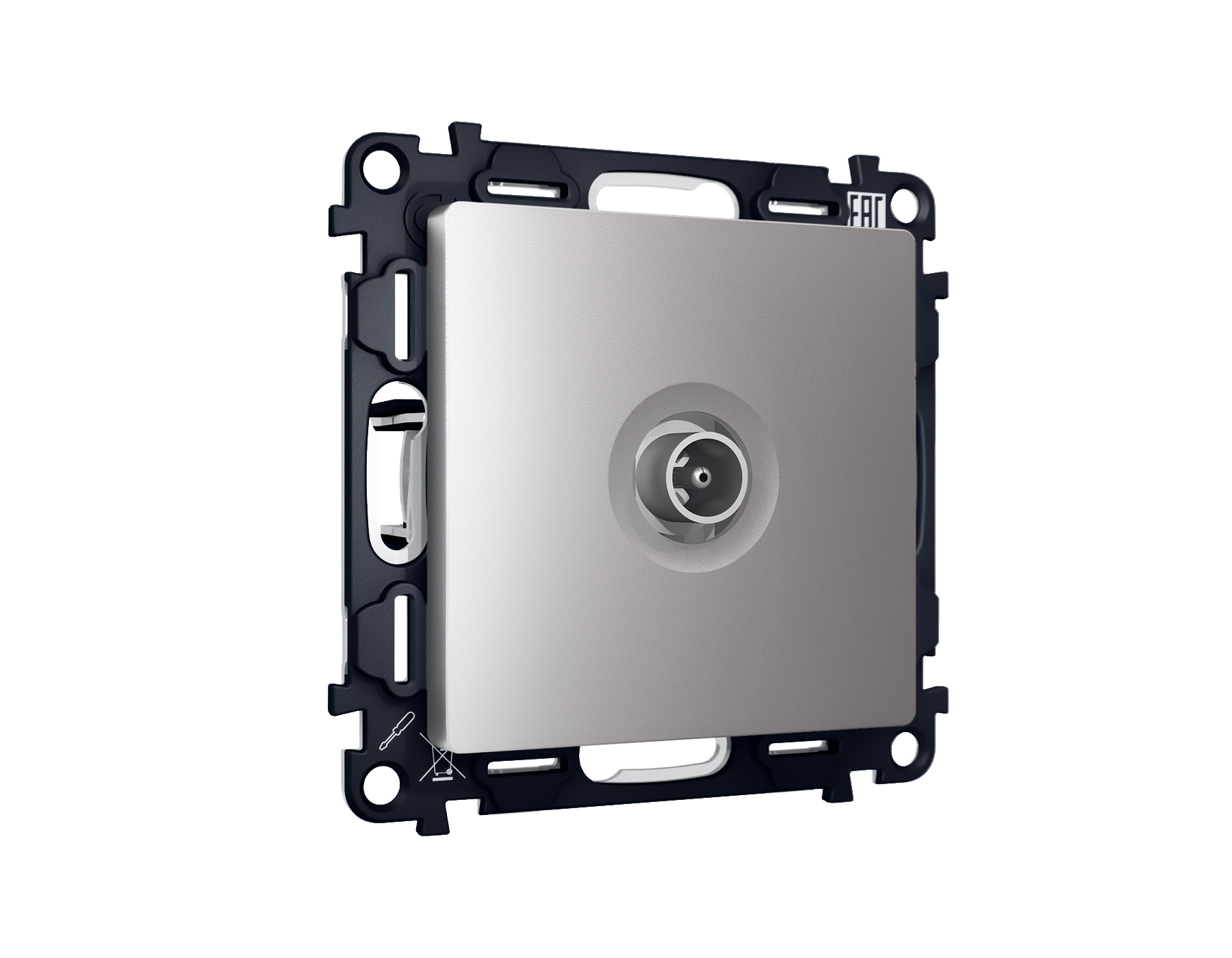 Комплект механизма TV розетки оконечной Ambrella Volt ALFA MA513010