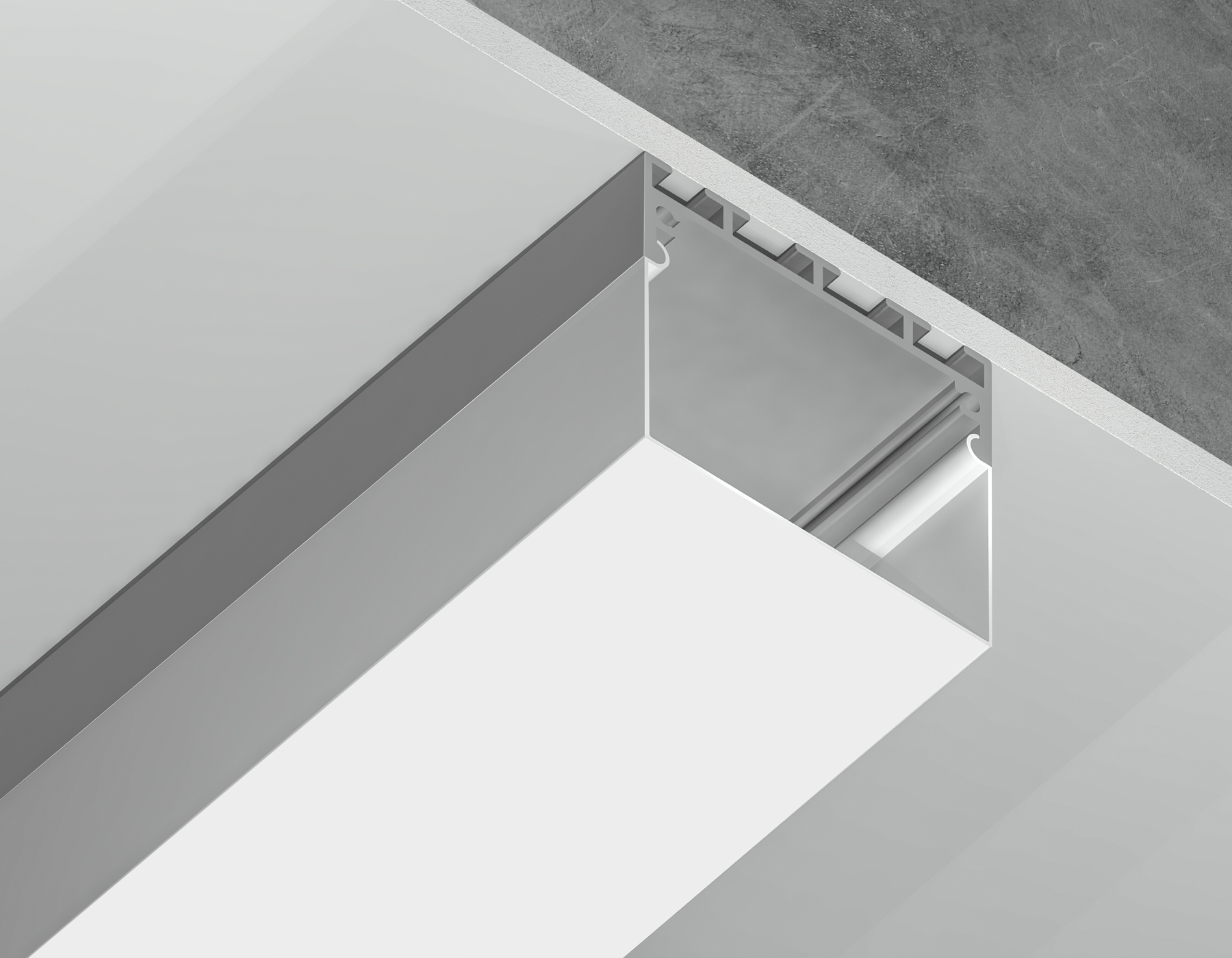 Профиль алюминиевый накладной/подвесной 42*45 "Profile System" Illumination GP3070AL