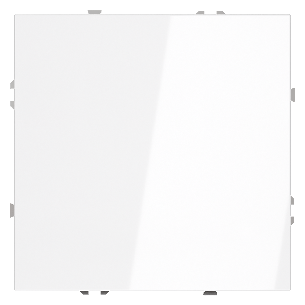 Заглушка VOLTUM S70 с суппортом, (белый глянцевый) VLS080101