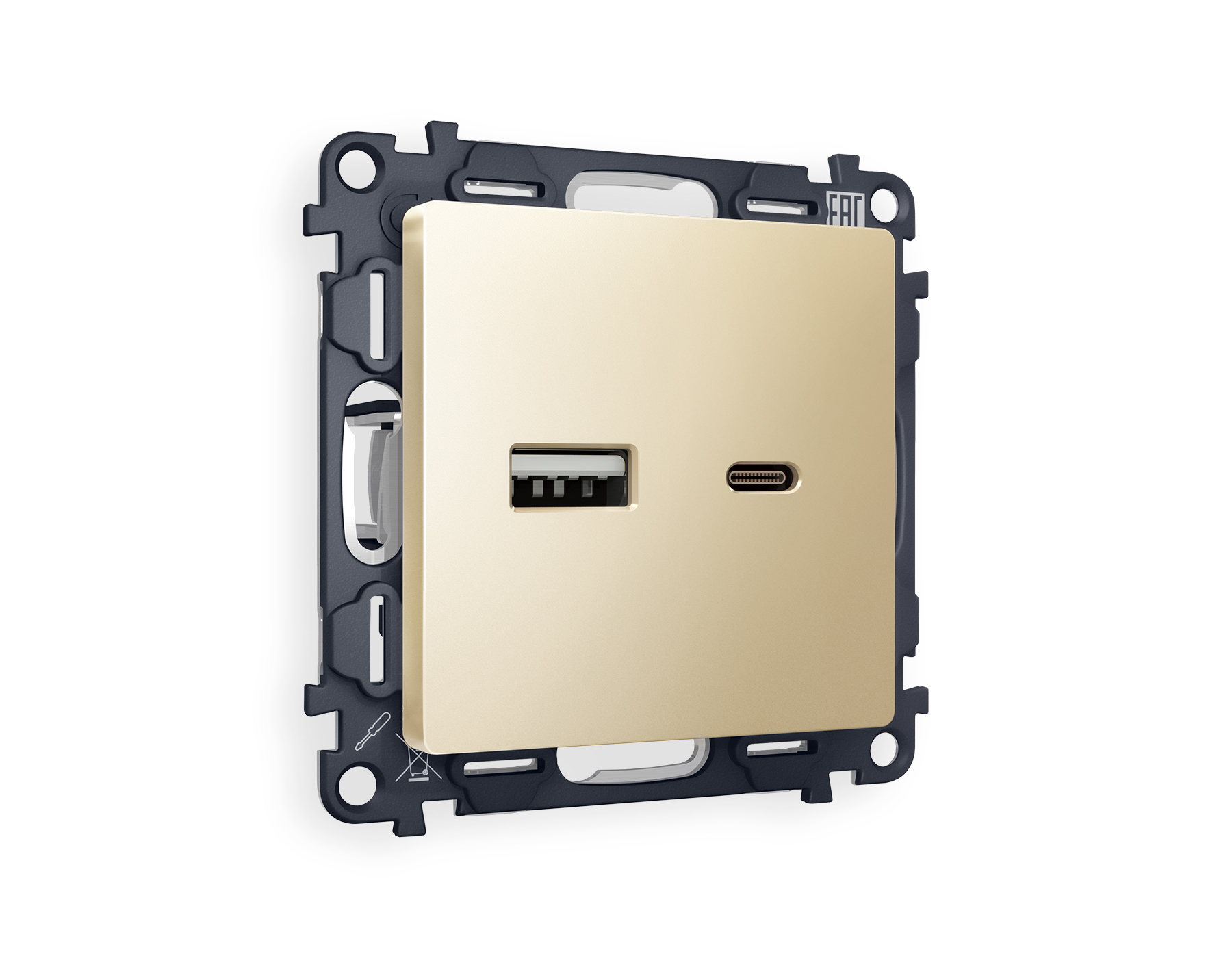 Комплект механизма розетки Ambrella Volt ALFA MA611010